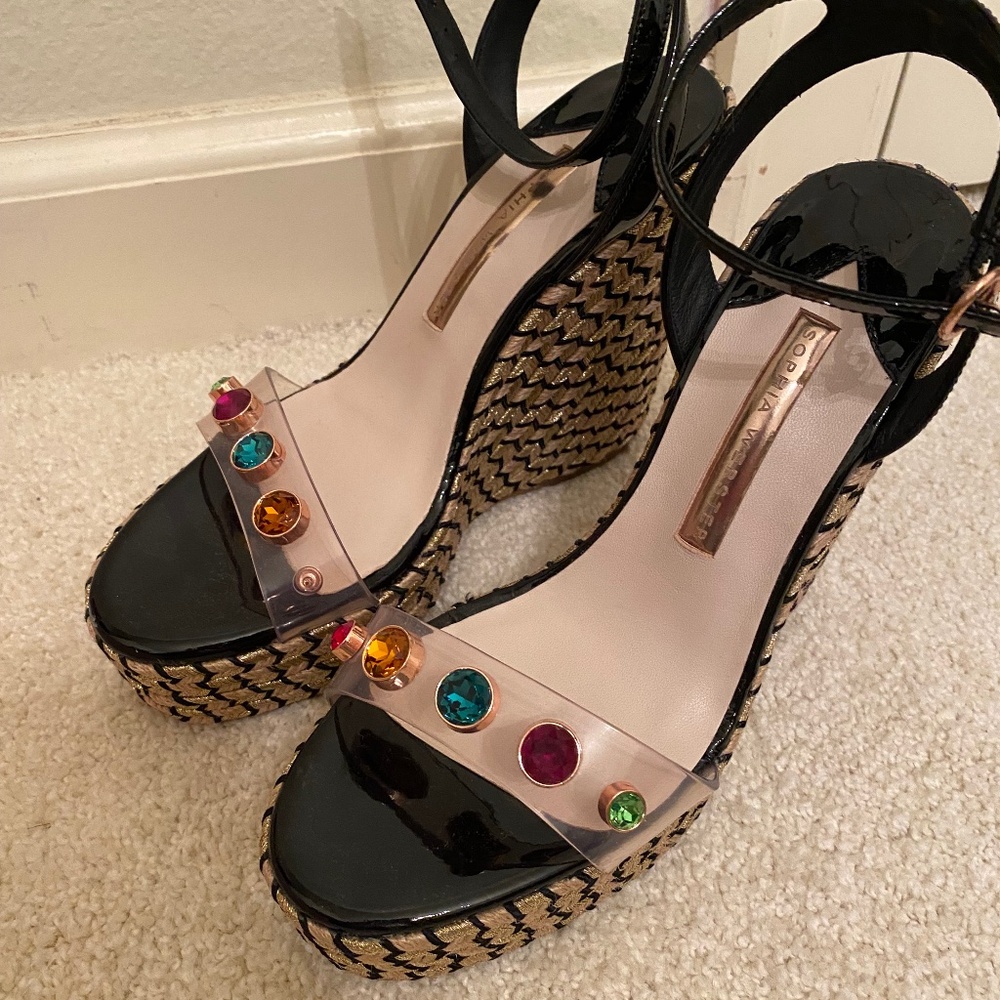Sophia Webster brand new Danae Crystal so 38.5
